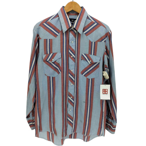 ラングラー Wrangler 90s Geometric patterns WESTERN SHIRTS 幾何学模様 長袖 ウエスタンシャツ メンズ import:M