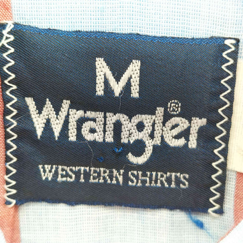 ラングラー Wrangler 90s Geometric patterns WESTERN SHIRTS 幾何学模様 長袖 ウエスタンシャツ メンズ import:M
