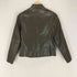 Pig leather スタンドカラー レザー ジャケット レディース JPN:S