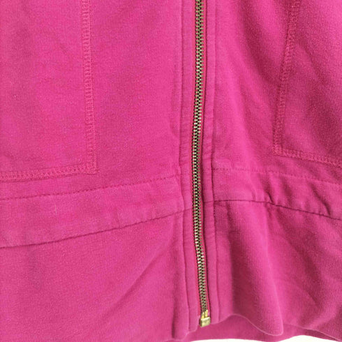 ラルフローレン RALPH LAUREN ナンバリング&ビッグポニー刺繍 サイドリボン ハイネックジップコットンジャケット Y2K レディース import:L