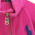 ラルフローレン RALPH LAUREN ナンバリング&ビッグポニー刺繍 サイドリボン ハイネックジップコットンジャケット Y2K レディース import:L