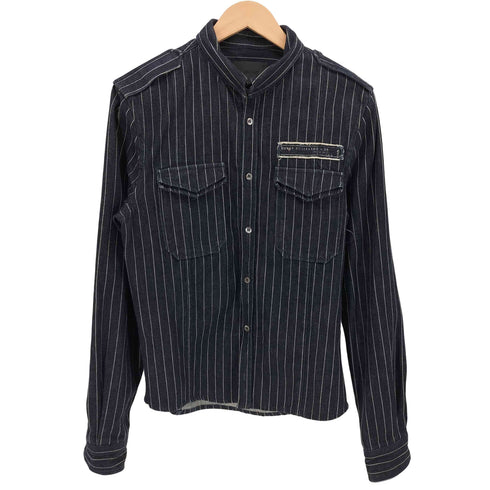 ガス GAS ヒッコリーストライプ ミリタリーデニム L/S シャツ メンズ import:M