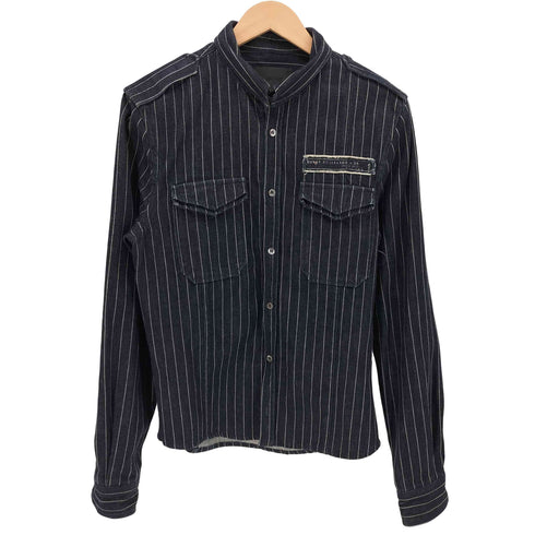 ガス GAS ヒッコリーストライプ ミリタリーデニム L/S シャツ メンズ import:M