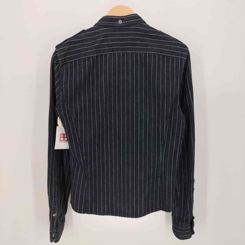 ガス GAS ヒッコリーストライプ ミリタリーデニム L/S シャツ メンズ import:M