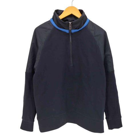 ボスヒューゴボス BOSS HUGO BOSS ナイロン切り替え ラグラン ハーフジップ プルオーバー スウェット メンズ import:M