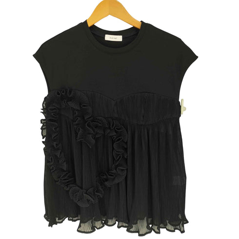 クヌースマーフ Knuth Marf heart motif tulle tops ハートモチーフ チュール トップス レディース FREE