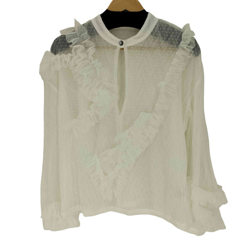 クヌースマーフ Knuth Marf tulle design blouse チュール デザイン ブラウス レディース FREE