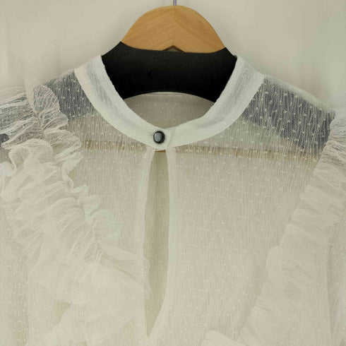 クヌースマーフ Knuth Marf tulle design blouse チュール デザイン ブラウス レディース FREE