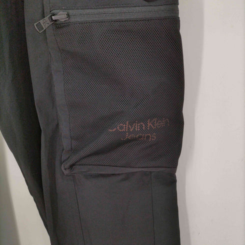 カルバンクラインジーンズ Calvin Klein Jeans ブラックカーゴパンツ メンズ JPN:L