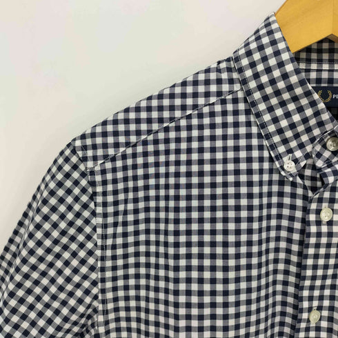 フレッドペリー FRED PERRY GINGHAM SHIRT マチ付き ギンガムチェック シャツ メンズ import:S