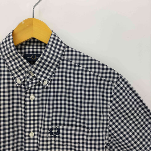 フレッドペリー FRED PERRY GINGHAM SHIRT マチ付き ギンガムチェック シャツ メンズ import:S