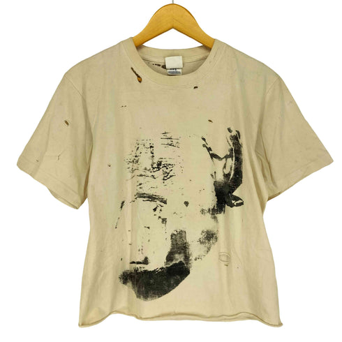 ダメージ加工グラフィックTシャツ メンズ M