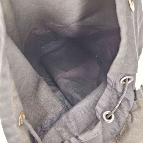 ザノースフェイス THE NORTH FACE レザー切替 ハーフドームロゴパッチ フラップ 巾着型 ストリングポケット バックパック デイパック リュック メンズ