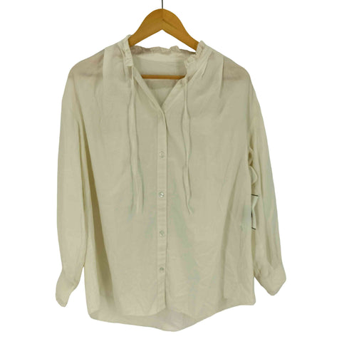 ユナイテッドアローズグリーンレーベルリラクシング UNITED ARROWS green label relaxing フリルネック ブラウス レディース FREE