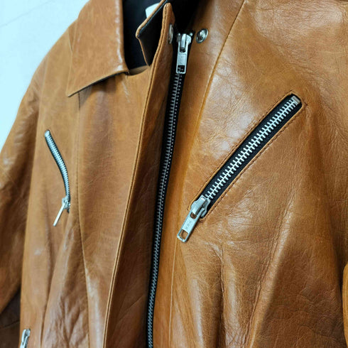 lamb leather JONATHANSIMKHAI 比翼 レザー ジャケット レディース JPN:S