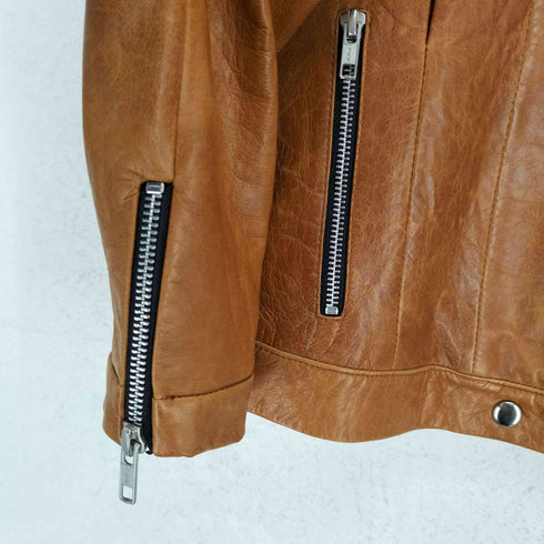 lamb leather JONATHANSIMKHAI 比翼 レザー ジャケット レディース JPN:S