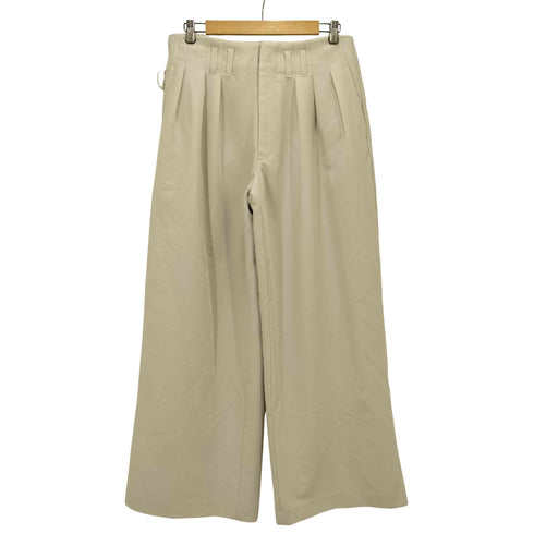 ウィムバイリドム WYM LIDNM SLIGHT FLARE DOUBLE CLOTH BAGGY SLACKS バギー スラックス メンズ JPN:L