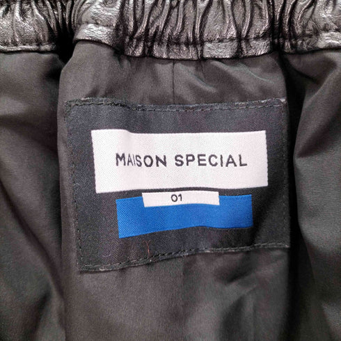 メゾンスペシャル MAISON SPECIAL Artificial Leather Wide Pants アーティフィシャルレザーワイドパンツ メンズ JPN:1