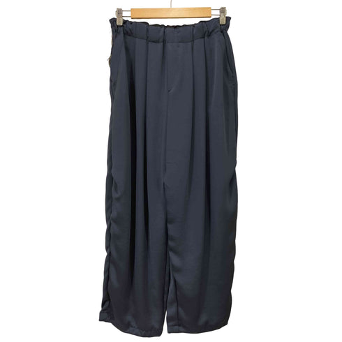 ミズイロインド mizuiro ind 26SS SATIN WIDE CARGO PT サテン ワイド カーゴ パンツ レディース JPN:3