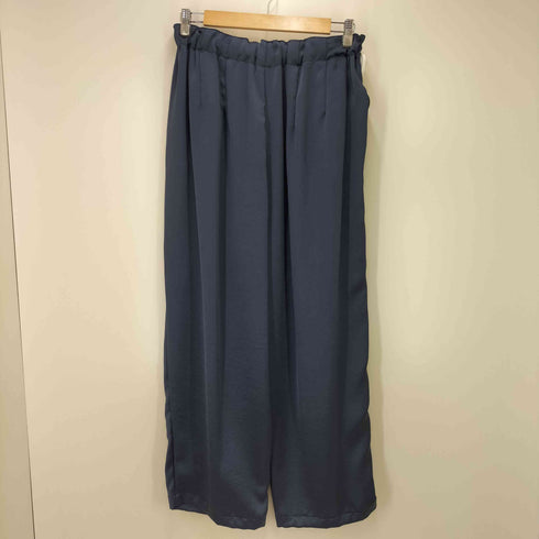 ミズイロインド mizuiro ind 26SS SATIN WIDE CARGO PT サテン ワイド カーゴ パンツ レディース JPN:3
