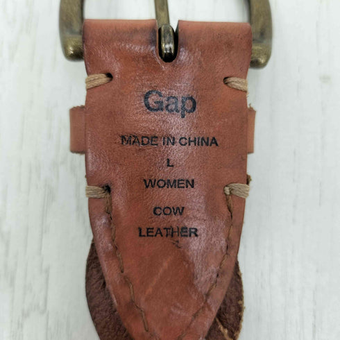 ギャップ Gap OLD カウレザー メッシュベルト レディース L