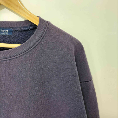 ノーティカ NAUTICA ロゴ刺繍 裏起毛 クルーネック スウェット メンズ JPN:L