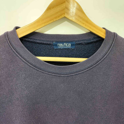 ノーティカ NAUTICA ロゴ刺繍 裏起毛 クルーネック スウェット メンズ JPN:L