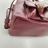 ヴィヴィアンウエストウッドロンドン Vivienne Westwood LONDON GENUINE LEATHER イタリア製 オーブロゴ シボ革 レザートートバッグ バーガンディ レディース
