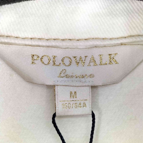 ポロ Polo POLOWALK フラップポケット 金ボタン クロップド丈 デニムジャケット レディース import:M
