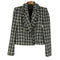 ザラ ZARA ツイードデザイン クロップド丈ジャケット レディース import:XS