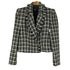 ザラ ZARA ツイードデザイン クロップド丈ジャケット レディース import:XS