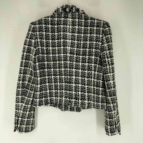 ザラ ZARA ツイードデザイン クロップド丈ジャケット レディース import:XS