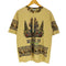 NEW TOP 袖裾シングル BESAKIH インディアンデザインクルーネックTシャツ メンズ