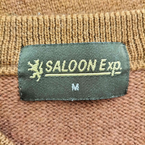 SALOON exp ウールVネックセーター メンズ JPN:M