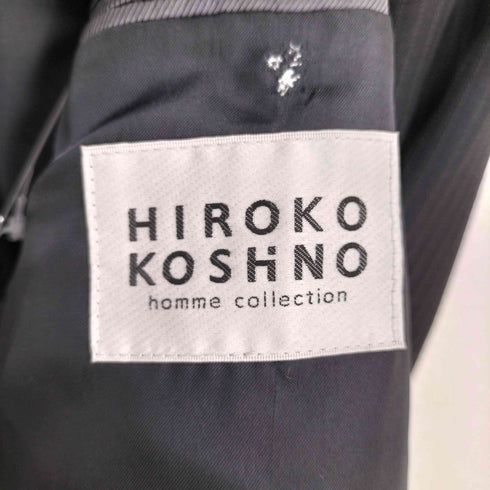 ヒロココシノ HIROKO KOSHINO セットアップ ストライプ テーラードジャケット スラックス メンズ