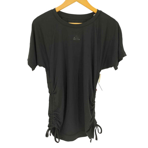 アディダス adidas パフォーマンスロゴ サイドドローコード S/S クルーネック Tシャツ レディース JPN:L