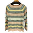 ミッソーニ MISSONI マルチカラーボーダー シルク混カシミヤニットセーター レディース 44