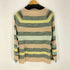 ミッソーニ MISSONI マルチカラーボーダー シルク混カシミヤニットセーター レディース 44