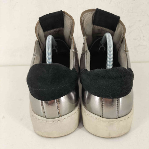 ALL SAINTS シルバーメタリック ローカットスニーカー レディース 24.5