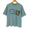 HEF-T BY TEE JAYS USA製 袖裾シングル フロントアニマルプリントクルーネックTシャツ メンズ XL