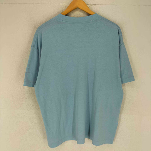 HEF-T BY TEE JAYS USA製 袖裾シングル フロントアニマルプリントクルーネックTシャツ メンズ XL