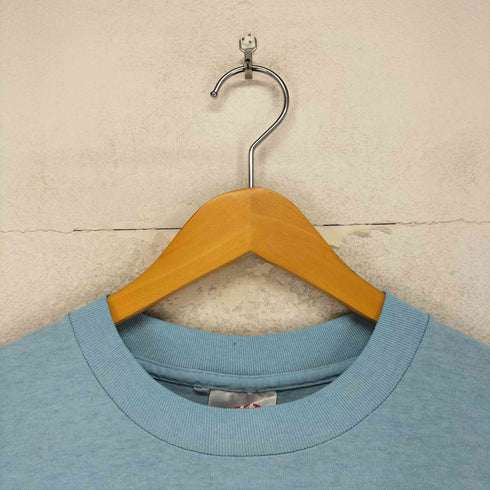 HEF-T BY TEE JAYS USA製 袖裾シングル フロントアニマルプリントクルーネックTシャツ メンズ XL