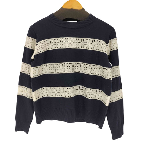 サカイラック sacai luck ハート型レース ボーダーニット レディース