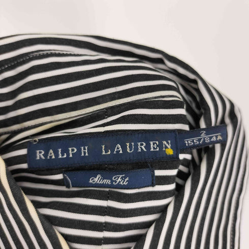 ラルフローレン RALPH LAUREN ポニー刺繍 ストライプ柄 シャツ レディース JPN:2