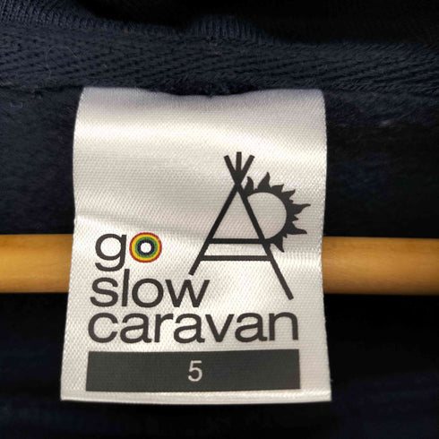 ゴースローキャラバン go slow caravan コラボ LIBCOTEC裏起毛 ロゴプリント プルパーカ メンズ JPN:5