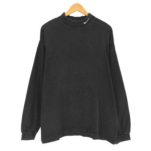 ナイキ NIKE 90s 銀タグ USA製 襟スオッシュL/Sカットソー メンズ XL