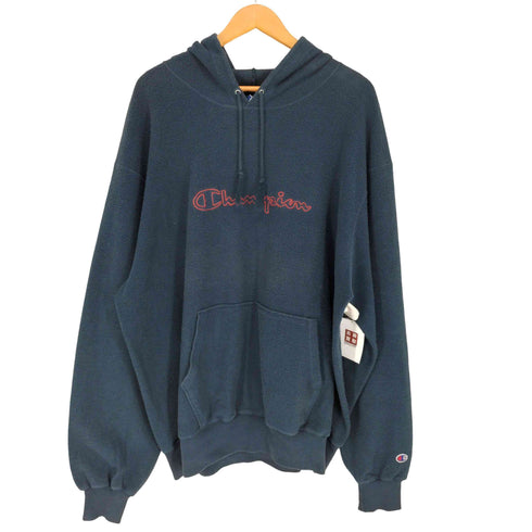 チャンピオン Champion 90s フロント刺繍フリースプルオーバーパーカー メンズ XXL