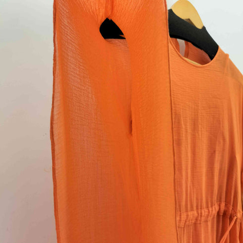 マックスマーラステュディオ MAX MARA STUDIO Calenda orange midi dress レディース