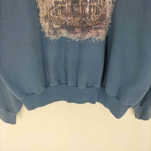 ヘインズ Hanes 90~00S ラインストーン ROUGH RIDERS 義勇騎兵隊 プリント クルーネック スウェット メンズ import:XL