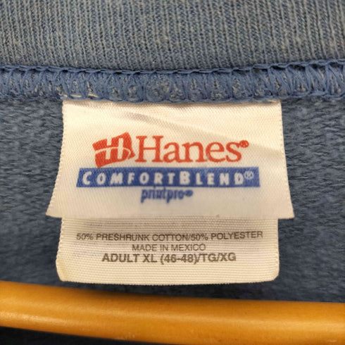 ヘインズ Hanes 90~00S ラインストーン ROUGH RIDERS 義勇騎兵隊 プリント クルーネック スウェット メンズ import:XL